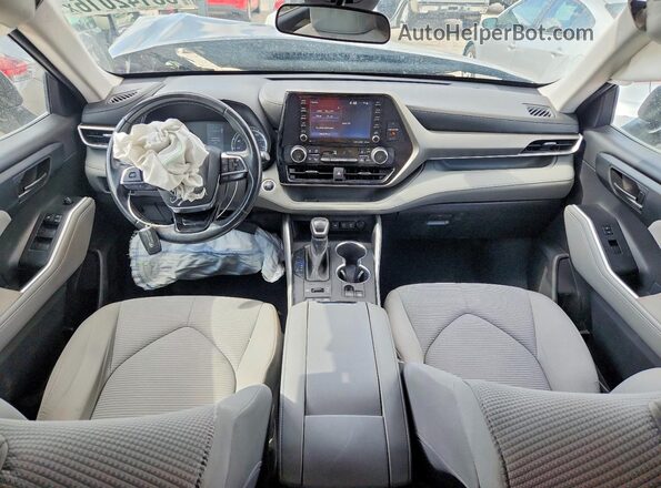 5TDBZRBHXMS544370 2021 TOYOTA HIGHLANDER Black Widok deski rozdzielczej