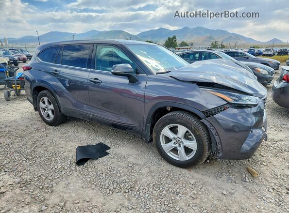 5TDBZRBHXMS544370 2021 TOYOTA HIGHLANDER Black Przód prawy