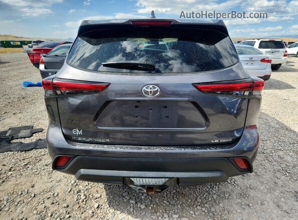 5TDBZRBHXMS544370 2021 TOYOTA HIGHLANDER Black Widok z tyłu