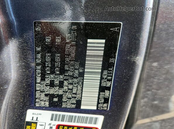 5TDBZRBHXMS544370 2021 TOYOTA HIGHLANDER Black Widok komory silnika