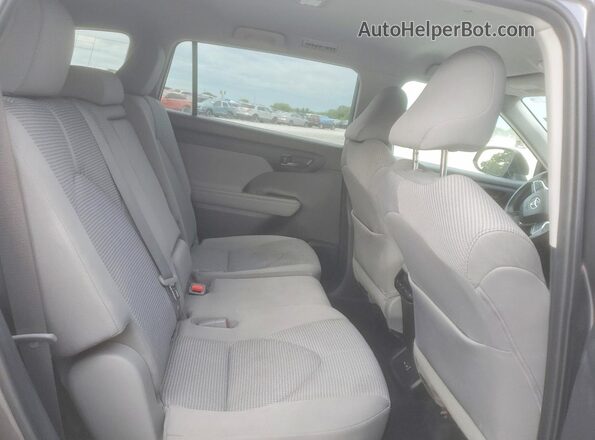 5TDBZRBHXNS575491 2022 TOYOTA HIGHLANDER Серый Вид задней части салона