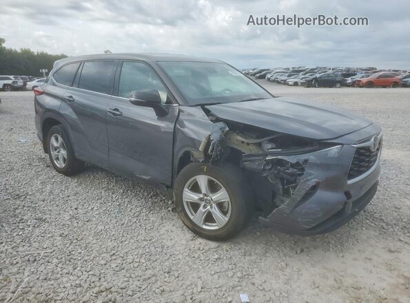 5TDBZRBHXNS575491 2022 TOYOTA HIGHLANDER Серый Передняя правая четверть
