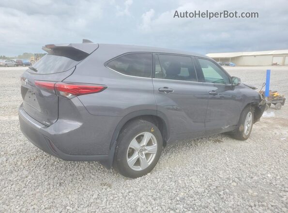 5TDBZRBHXNS575491 2022 TOYOTA HIGHLANDER Серый Задняя правая четверть