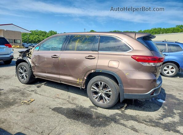 5TDBZRFH0HS433052 2017 TOYOTA HIGHLANDER Brown Задня ліва чверть