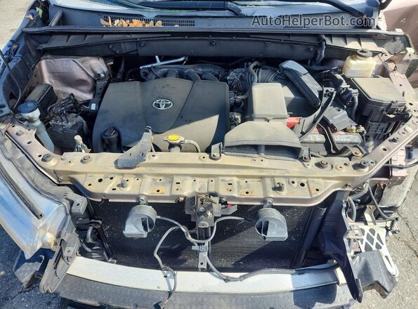 5TDBZRFH0HS433052 2017 TOYOTA HIGHLANDER Brown Вид підкапотного простору
