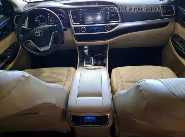 5TDBZRFH0HS481375 2017 TOYOTA HIGHLANDER White Vista del salpicadero