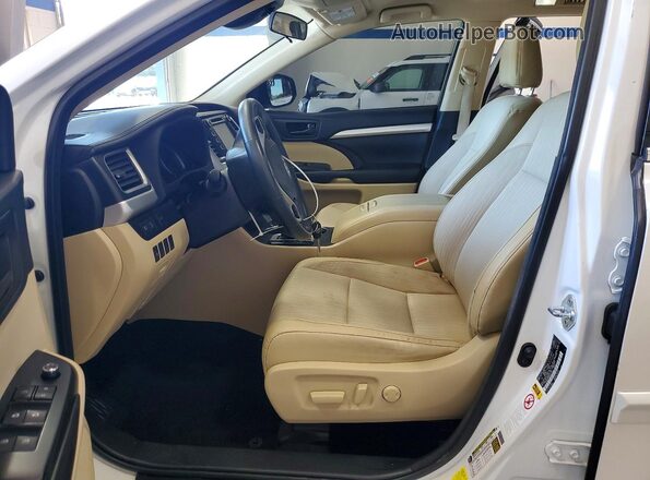 5TDBZRFH0HS481375 2017 TOYOTA HIGHLANDER White Vista interior delantera
