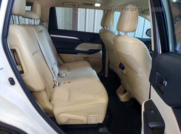 5TDBZRFH0HS481375 2017 TOYOTA HIGHLANDER White Vista interior trasera