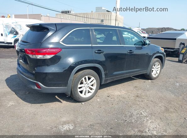 5TDBZRFH1HS412050 2017 TOYOTA HIGHLANDER Black Rear right