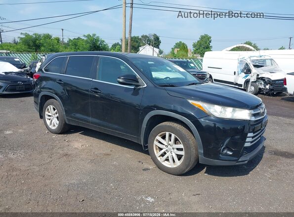 5TDBZRFH1HS412050 2017 TOYOTA HIGHLANDER Black Front view