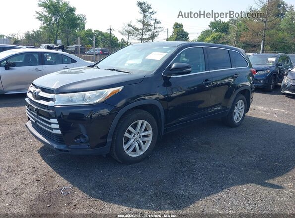 5TDBZRFH1HS412050 2017 TOYOTA HIGHLANDER Black Front left