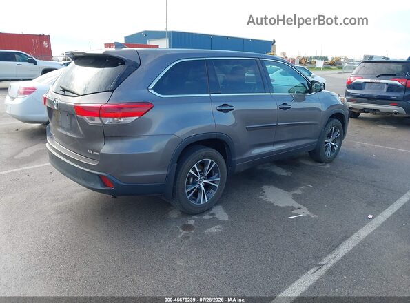 5TDBZRFH1JS486767 2018 TOYOTA HIGHLANDER Серый Задняя правая четверть