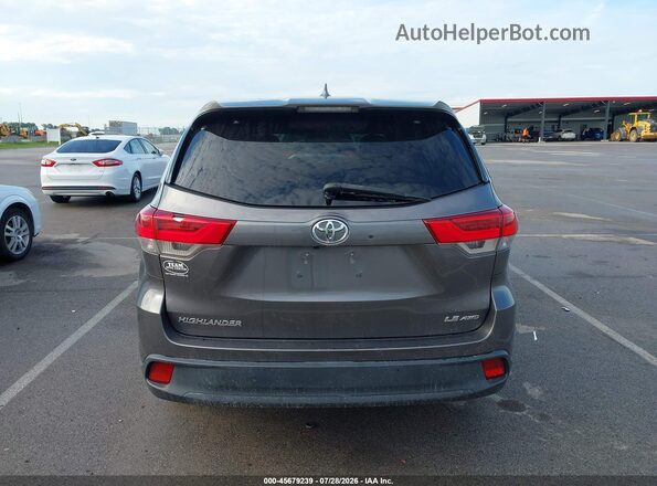 5TDBZRFH1JS486767 2018 TOYOTA HIGHLANDER Серый 