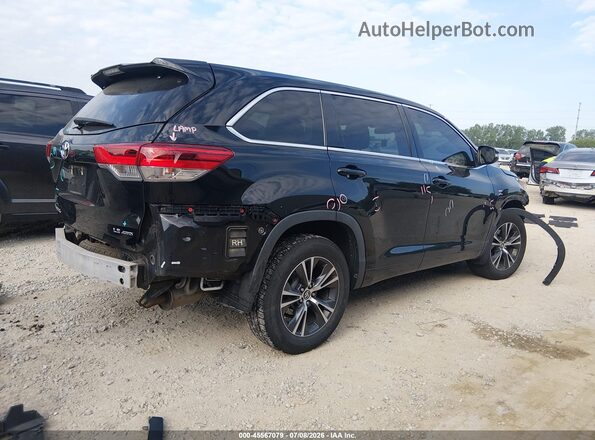 5TDBZRFH1JS807576 2018 TOYOTA HIGHLANDER Black უკანა მარჯვენა