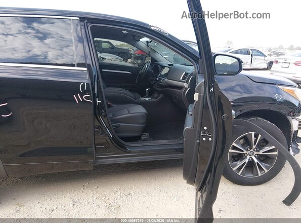 5TDBZRFH1JS807576 2018 TOYOTA HIGHLANDER Black წინა სალონის ხედი