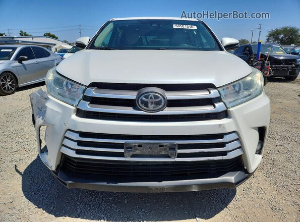 5TDBZRFH1JS819503 2018 TOYOTA HIGHLANDER White Vista frontal