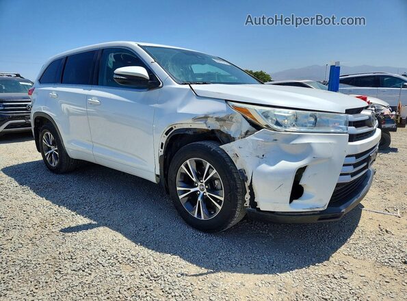 5TDBZRFH1JS819503 2018 TOYOTA HIGHLANDER White Delantero derecho