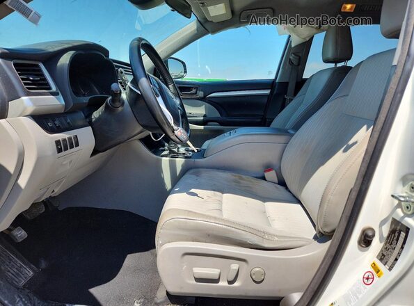 5TDBZRFH1JS819503 2018 TOYOTA HIGHLANDER White Vista interior delantera