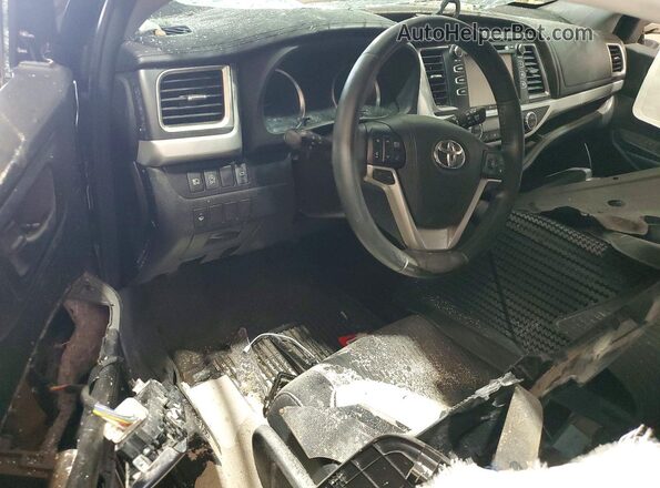 5TDBZRFH1JS828959 2018 TOYOTA HIGHLANDER Black Widok deski rozdzielczej