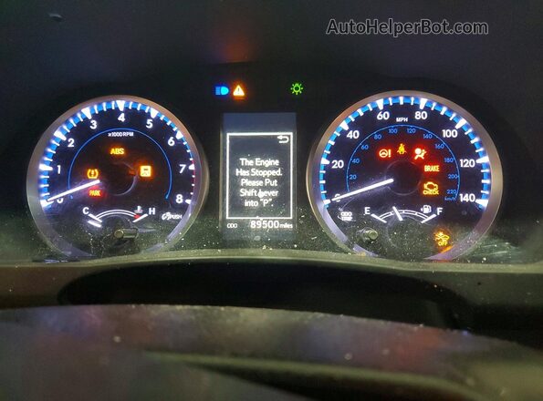 5TDBZRFH1JS828959 2018 TOYOTA HIGHLANDER Black Widok zestawu wskaźników