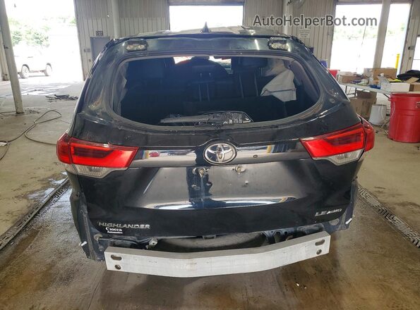 5TDBZRFH1JS828959 2018 TOYOTA HIGHLANDER Black Widok z tyłu