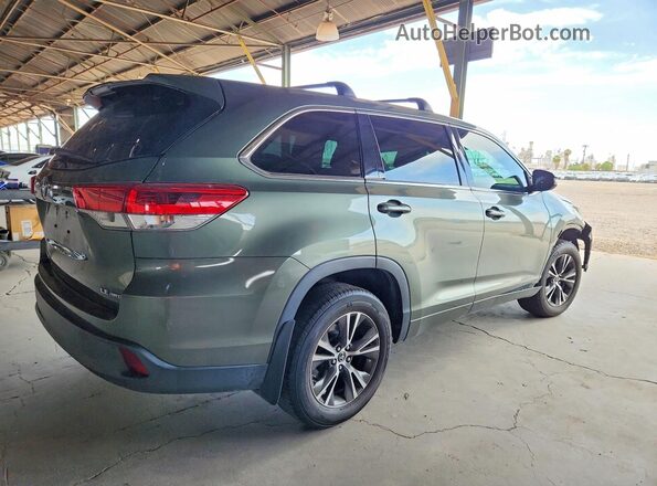 5TDBZRFH1JS838536 2018 TOYOTA HIGHLANDER Green Trasero derecho