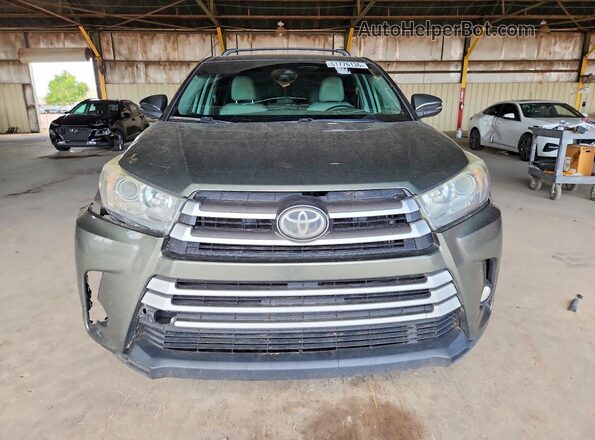 5TDBZRFH1JS838536 2018 TOYOTA HIGHLANDER Green Vista frontal