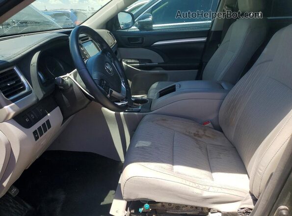 5TDBZRFH1JS838536 2018 TOYOTA HIGHLANDER Green Vista interior delantera