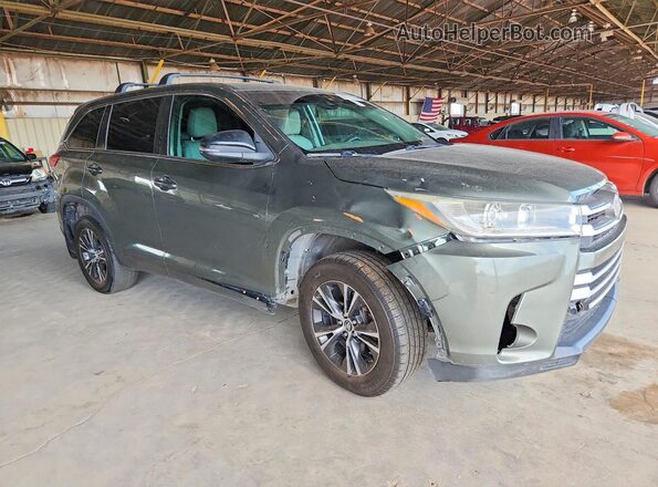 5TDBZRFH1JS838536 2018 TOYOTA HIGHLANDER Green Delantero derecho