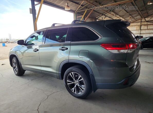 5TDBZRFH1JS838536 2018 TOYOTA HIGHLANDER Green Trasero izquierdo