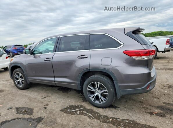5TDBZRFH1JS838889 2018 TOYOTA HIGHLANDER Gray Tył lewy