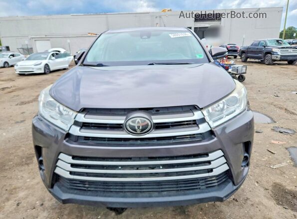 5TDBZRFH1JS838889 2018 TOYOTA HIGHLANDER Gray Widok z przodu