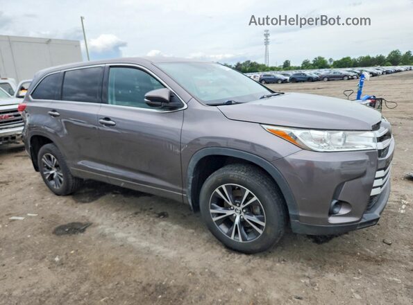 5TDBZRFH1JS838889 2018 TOYOTA HIGHLANDER Gray Przód prawy