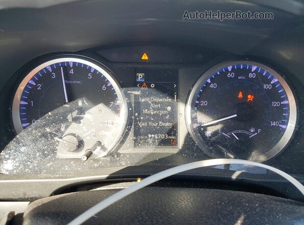 5TDBZRFH1JS849469 2018 TOYOTA HIGHLANDER Silver Instrument cluster view