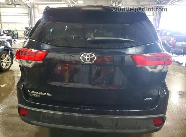 5TDBZRFH1JS886246 2018 TOYOTA HIGHLANDER Black Հետևի տեսք