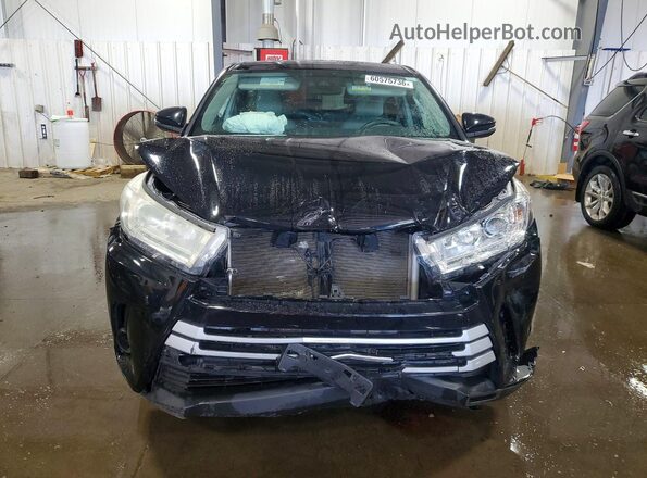 5TDBZRFH1JS886246 2018 TOYOTA HIGHLANDER Black Դիմացի տեսք