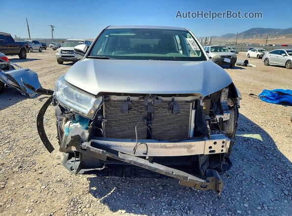 5TDBZRFH1JS906110 2018 TOYOTA HIGHLANDER Silver Front view