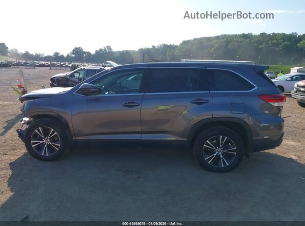 5TDBZRFH1KS744738 2019 TOYOTA HIGHLANDER Gray 