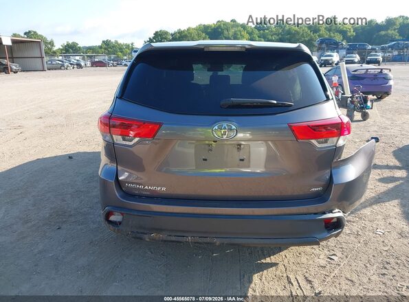 5TDBZRFH1KS744738 2019 TOYOTA HIGHLANDER Gray 