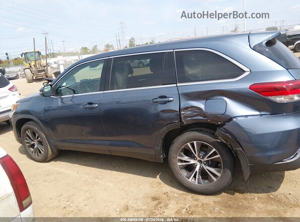 5TDBZRFH1KS992598 2019 TOYOTA HIGHLANDER Синий Панорамный вид салона 360°