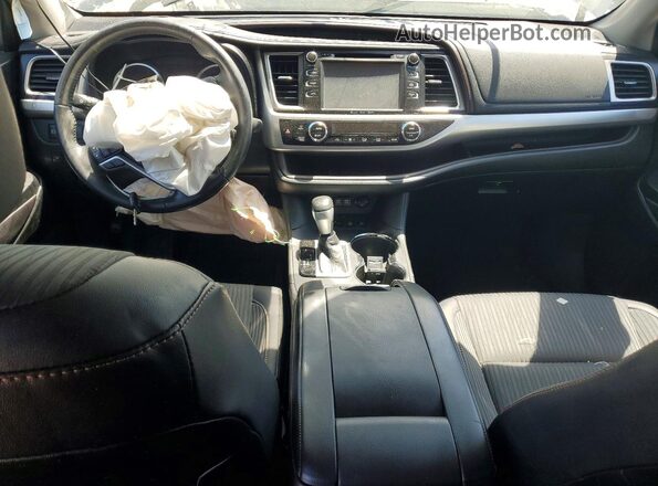 5TDBZRFH2HS357494 2017 TOYOTA HIGHLANDER Gray წინა პანელის ხედი