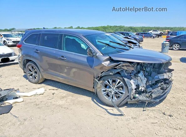 5TDBZRFH2HS357494 2017 TOYOTA HIGHLANDER Gray წინა მარჯვენა