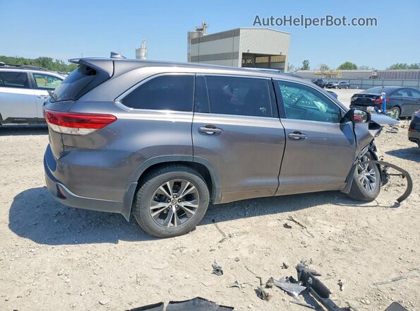 5TDBZRFH2HS357494 2017 TOYOTA HIGHLANDER Gray უკანა მარჯვენა