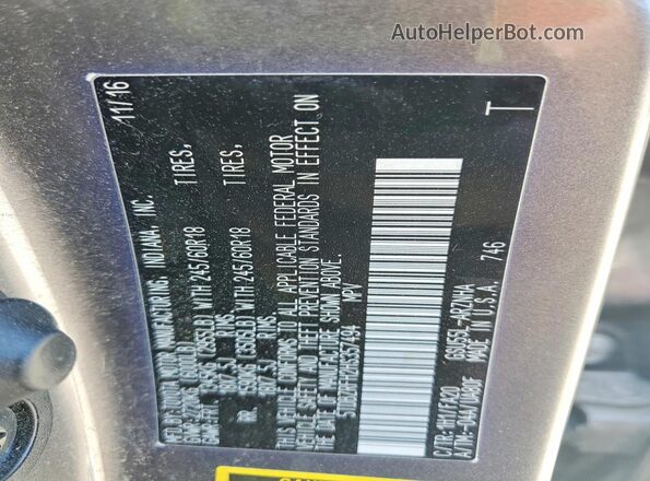 5TDBZRFH2HS357494 2017 TOYOTA HIGHLANDER Gray სალონის 360-გრადუსიანი ხედი