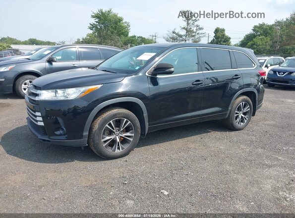 5TDBZRFH2JS825908 2018 TOYOTA HIGHLANDER Black წინა მარცხენა ხედი სამი მეოთხედიდან