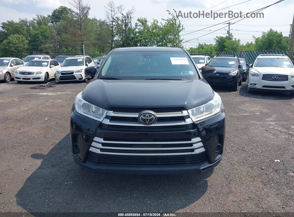 5TDBZRFH2JS825908 2018 TOYOTA HIGHLANDER Black ხელსაწყოთა პანელის ხედი