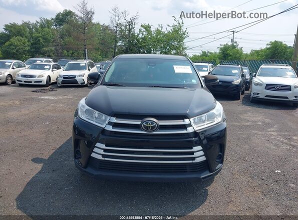 5TDBZRFH2JS825908 2018 TOYOTA HIGHLANDER Black წინა ხედი