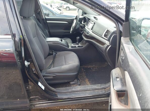 5TDBZRFH2JS864949 2018 TOYOTA HIGHLANDER Black Սալոնի դիմացի տեսք