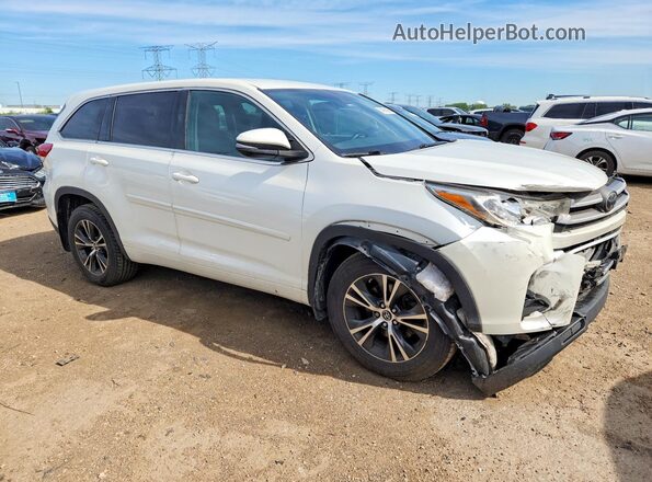 5TDBZRFH2JS900672 2018 TOYOTA HIGHLANDER White წინა მარჯვენა