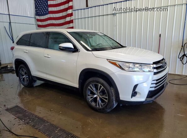 5TDBZRFH2KS951834 2019 TOYOTA HIGHLANDER Белый Передняя правая четверть